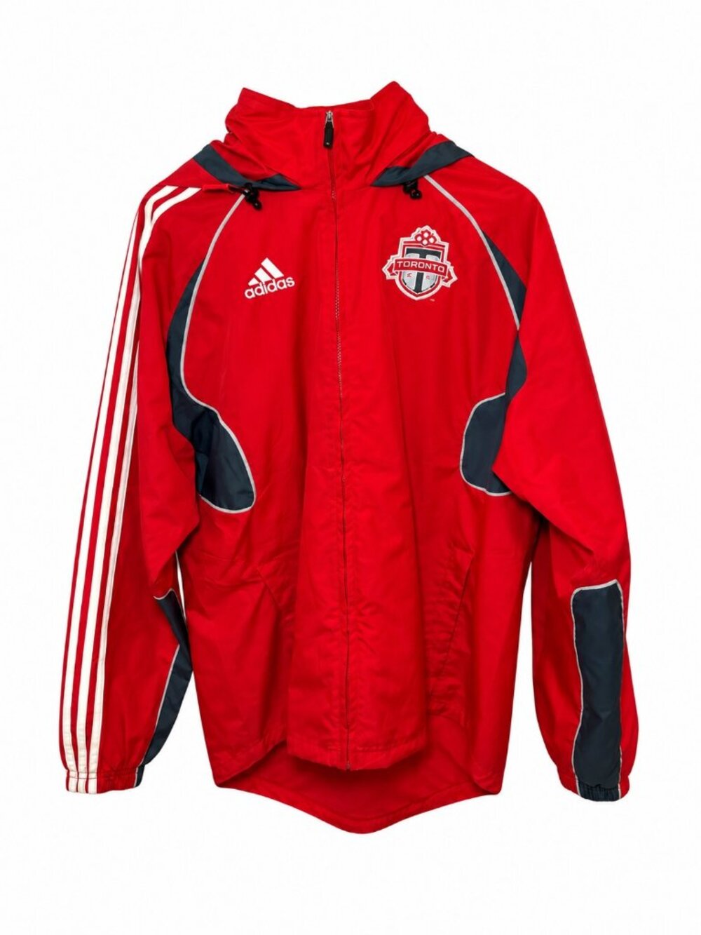 Adidas Toronto FC Red Hooded Rain Jacket Men's M